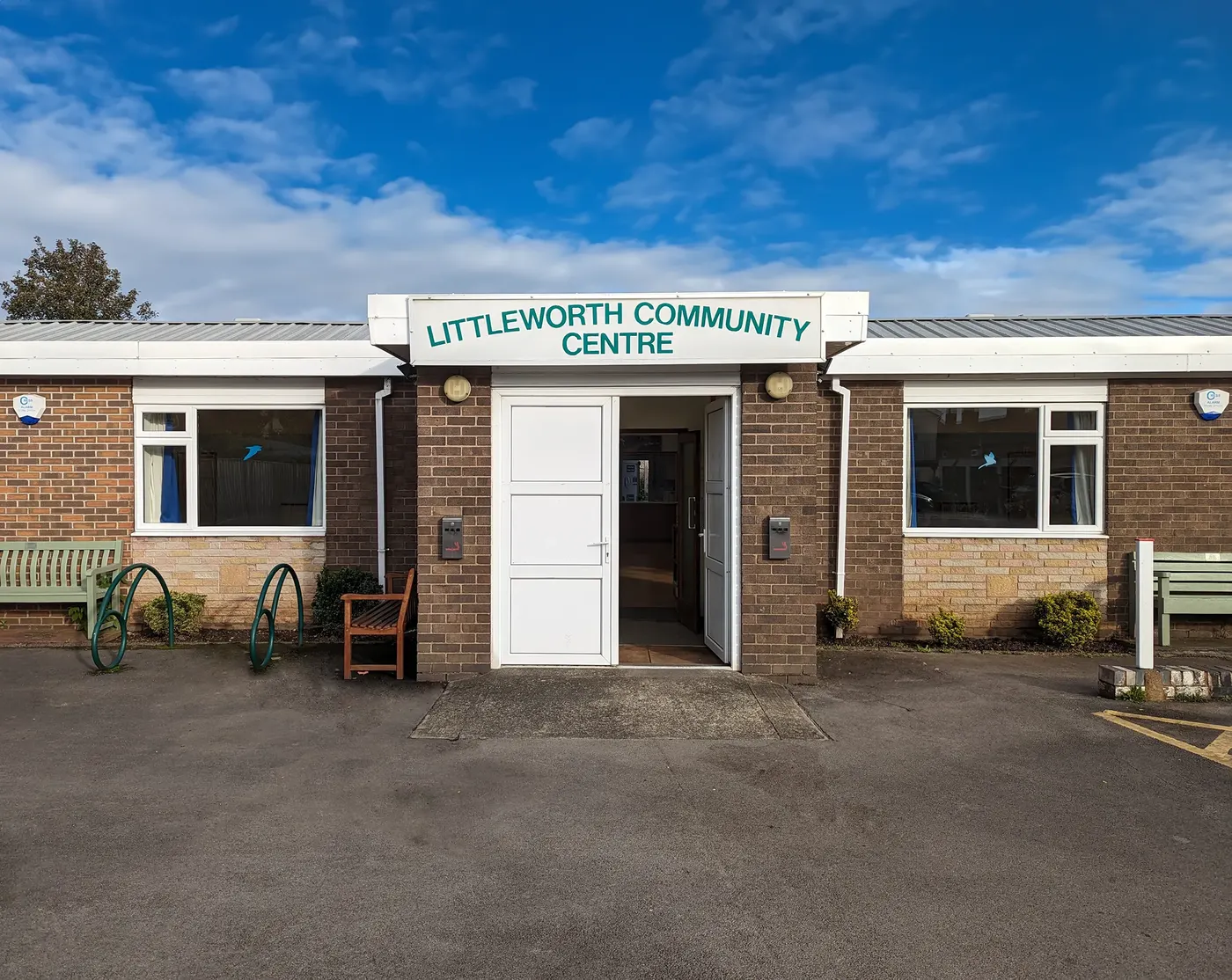 The entrance to Littleworth Community Centre in Stafford